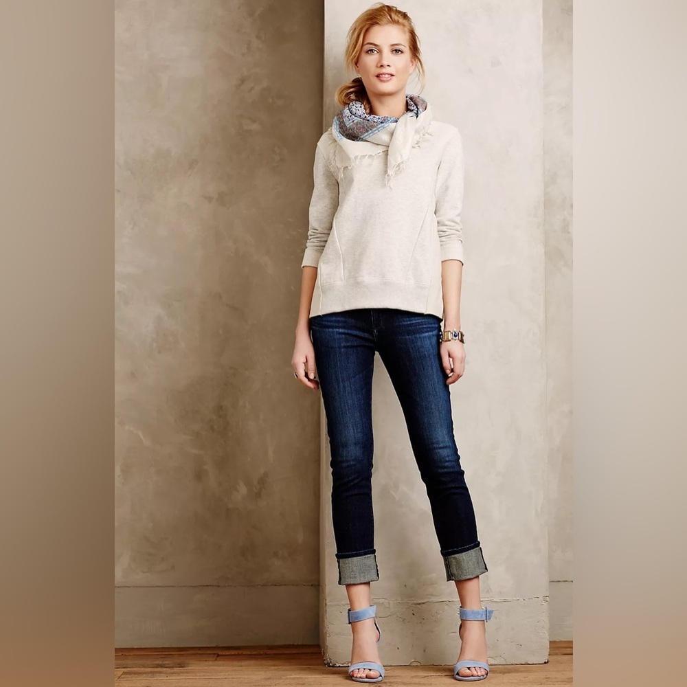 Ag ADRIANO GOLDSCHMIED The Stevie Cuff Slim Straight Jeans